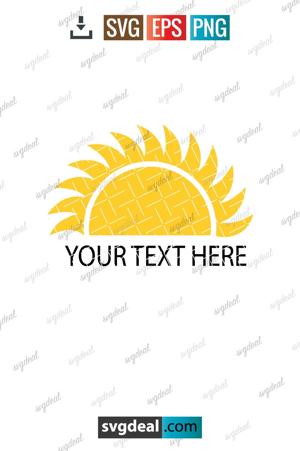 Free Half Sun Svg SVGDeal