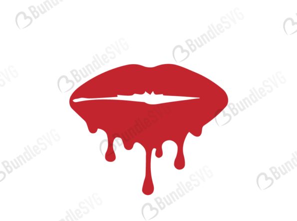 Dripping Lips SVG Cut Files