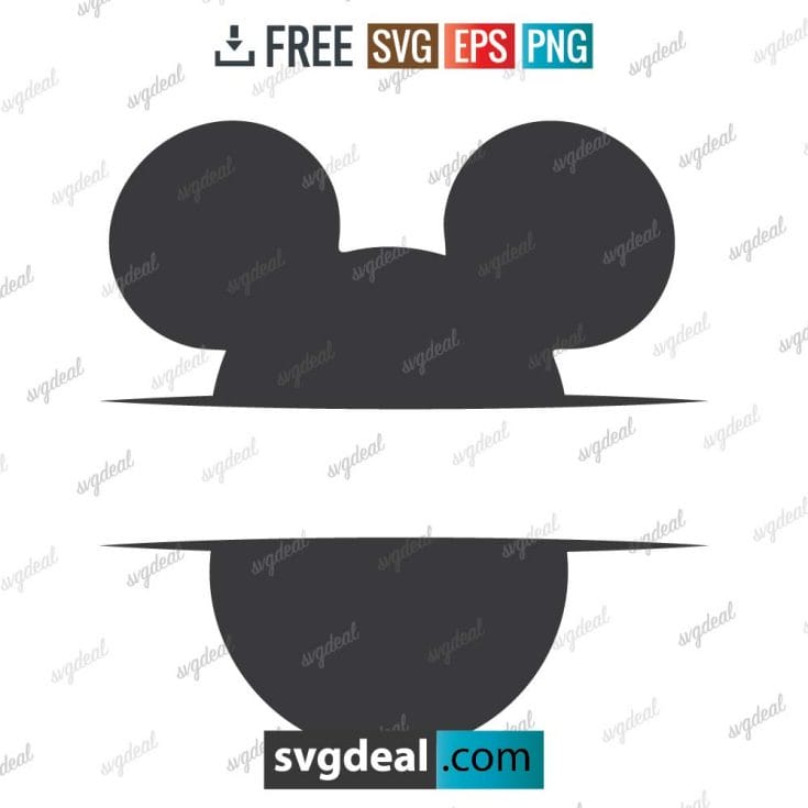 Mickey Mouse svg, Mickey mouse Disney svg, silhouette, digital download, free vector files, free cut file, cutting files – 2903