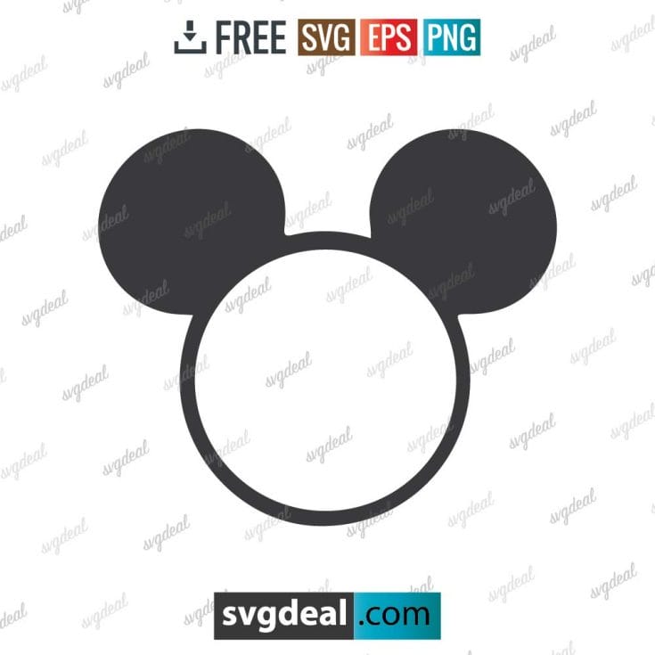 Mickey Mouse Outline SVG