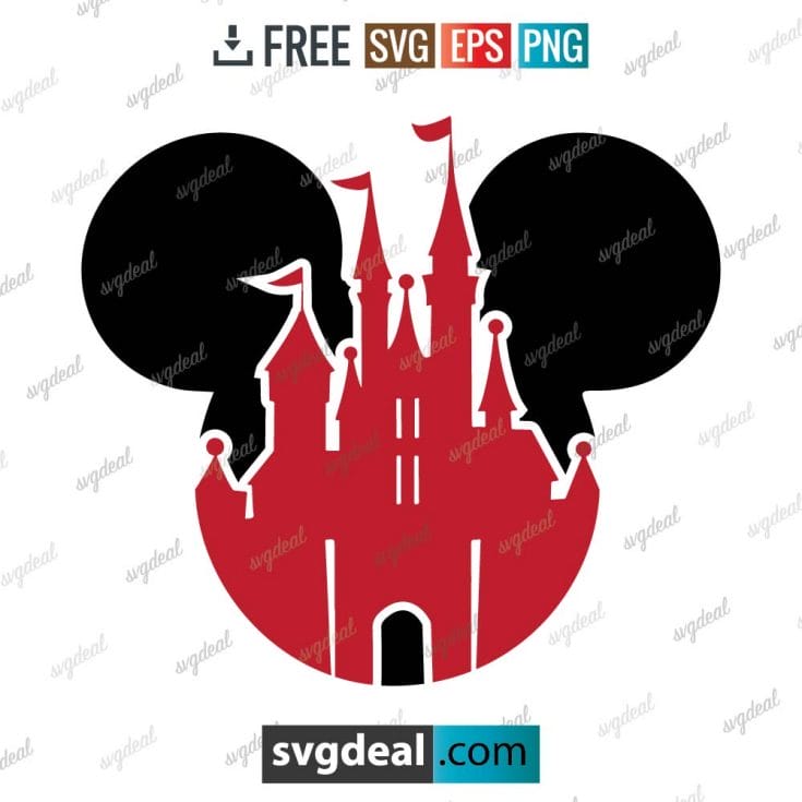 Disney castle svg, mickey head disney castle clipart svg, Head Mickey mouse, magic kingdom svg
