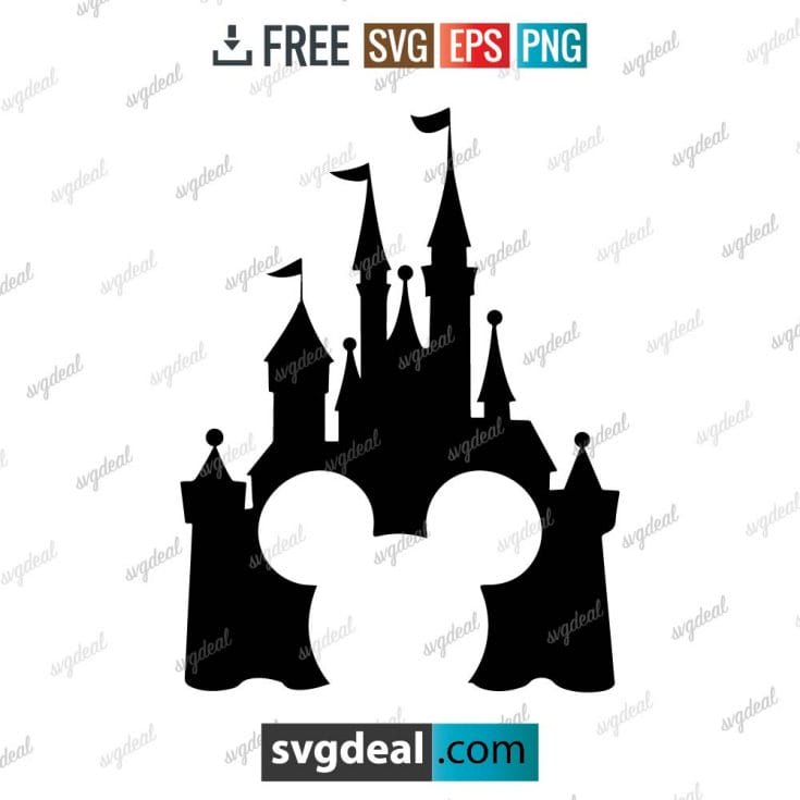 Disney castle svg, disney svg files, Head Mickey mouse, magic kingdom svg