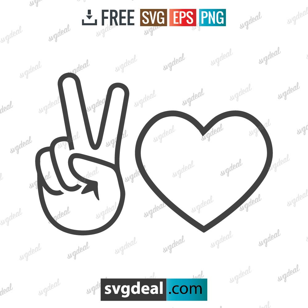 Hand peace sign svg, peace sign svg, love sign svg, peace and love sign,free svg files