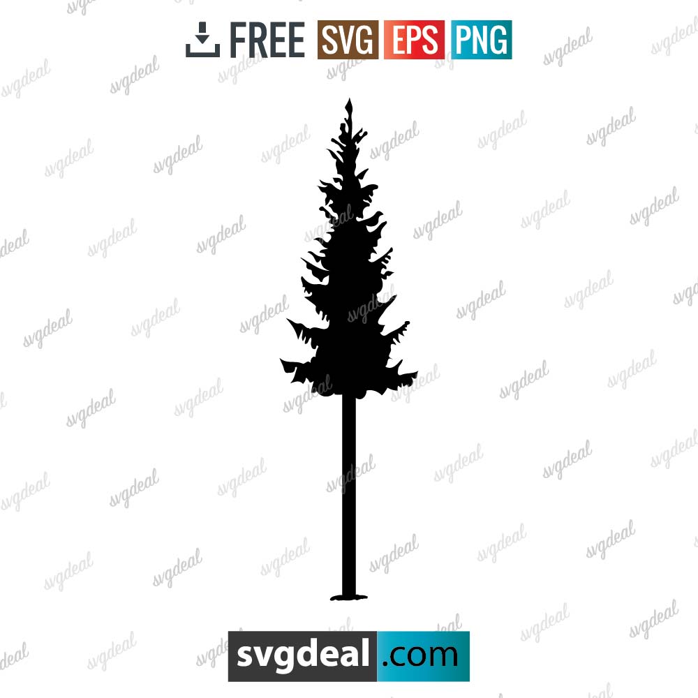 Pine Tree Svg, pine tree silhouette svg, Tree Clip Art Pack, Tree Design Sublimation – 1402