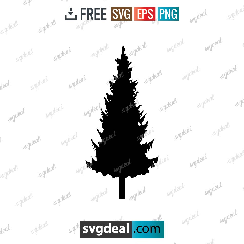 Pine Tree Svg, pine tree outline svg, Tree Clip Art Pack, Tree Design Sublimation – 1403