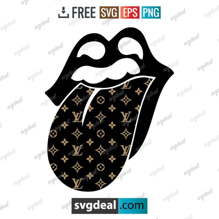 Louis Vuitton SVG, rolling lips louis vuitton svg free download, louis vuitton for cricut – 1604