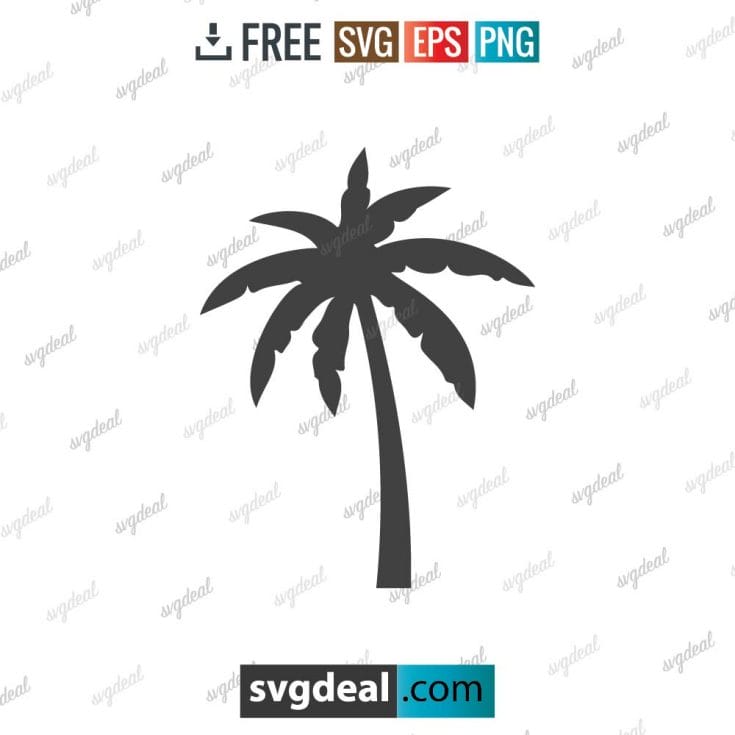 Palm Tree SVG Free File, Palm Tree Monogram SVG Free – 2002
