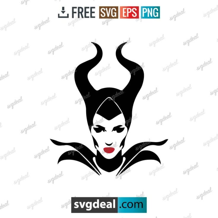 Maleficent SVG, Maleficent Face SVG Free
