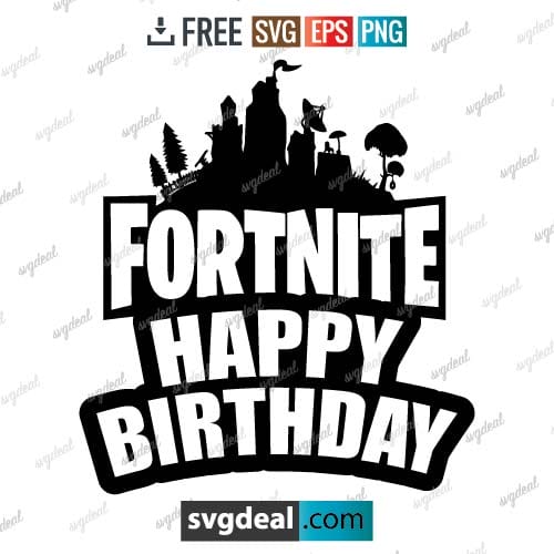 Fortnite Birthday SVG Free
