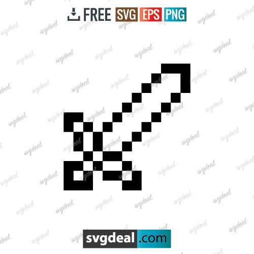 Minecraft Sword Svg