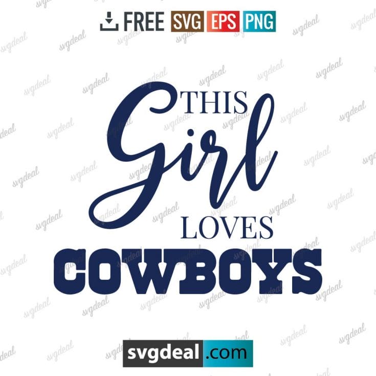 Dallas Cowboys Girl Svg