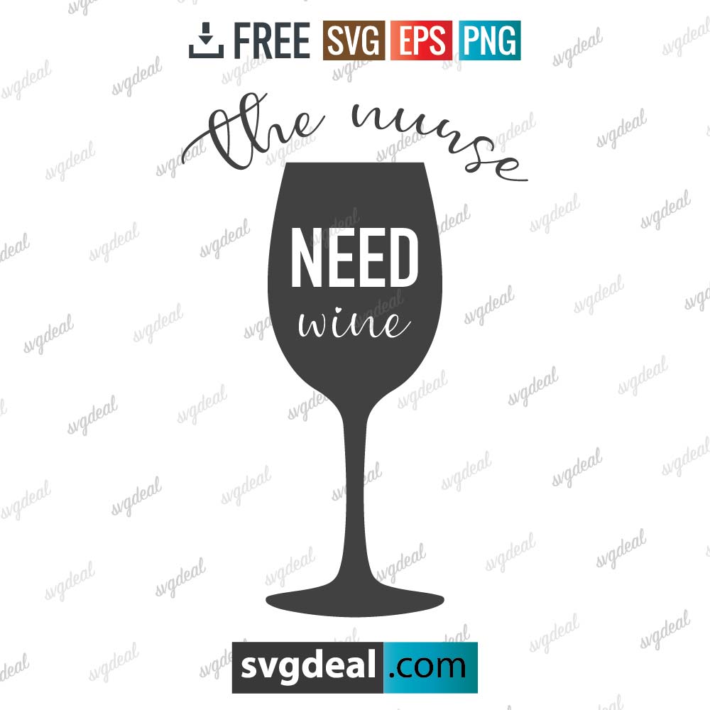 Nurse Wine Glass Svg