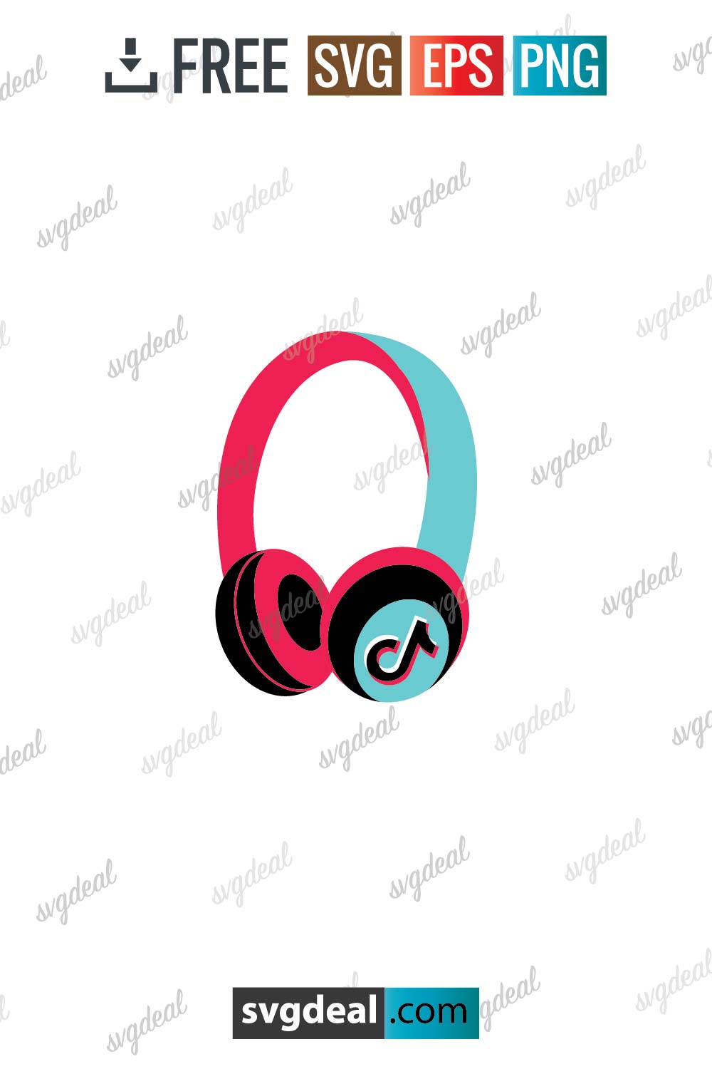 Free Tiktok Headphones Svg SVGDeal