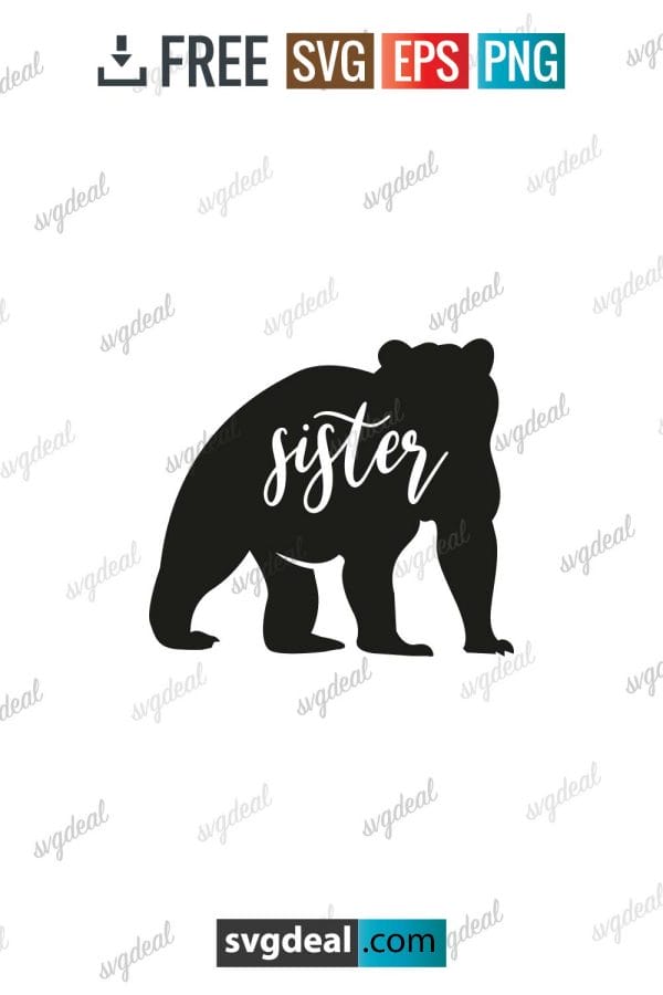 Sister Bear Svg Free