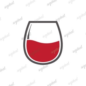 Stemless Wine Glass Svg