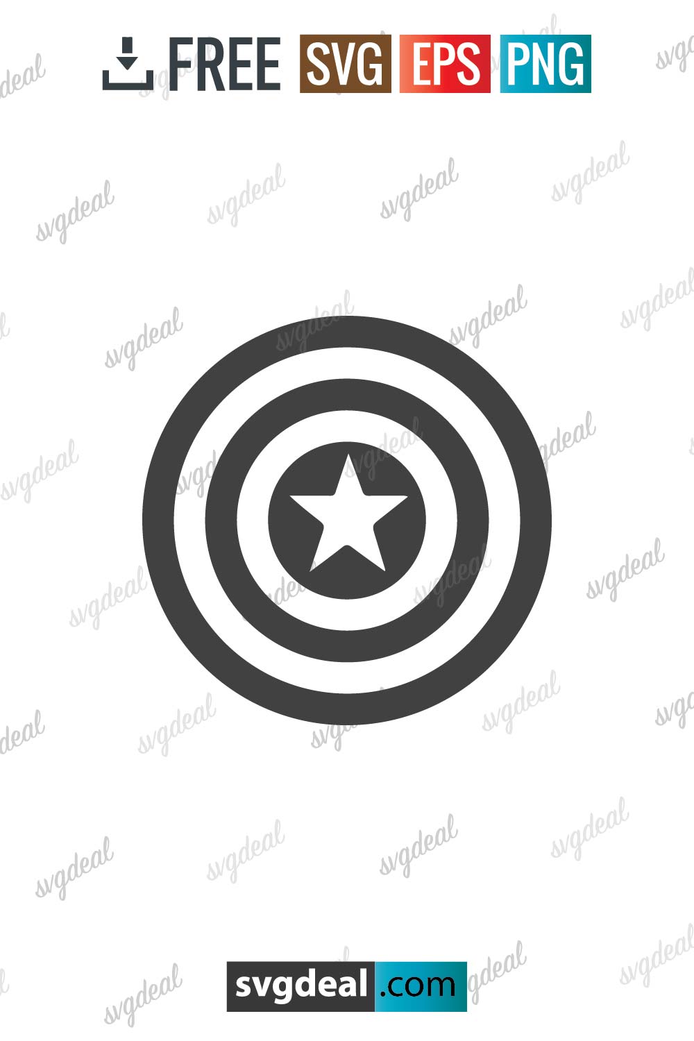 Marvel Captain America Svg Free