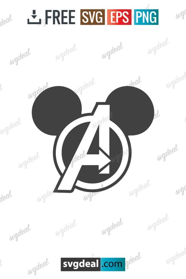 Marvel Mickey Head Svg