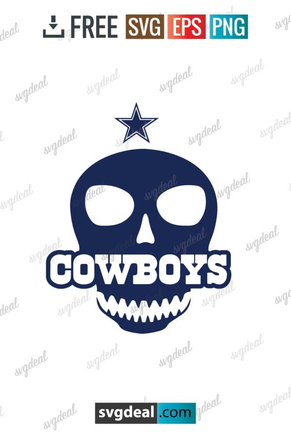 Dallas Cowboys Skull Svg