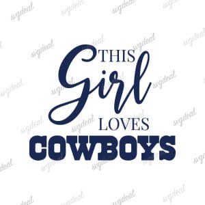 Dallas Cowboys Girl Svg