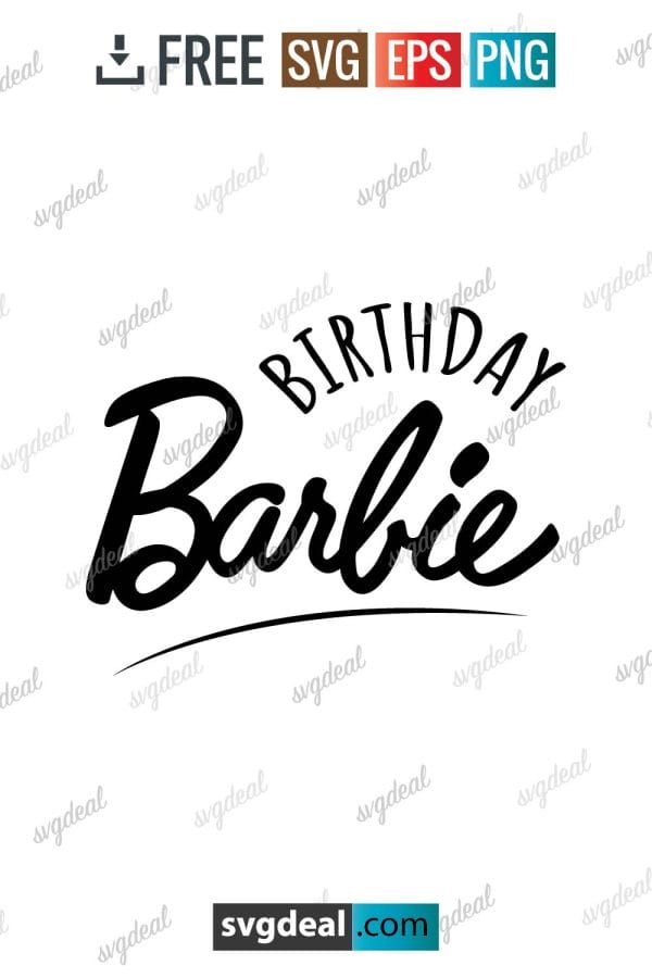 Barbie Birthday Svg