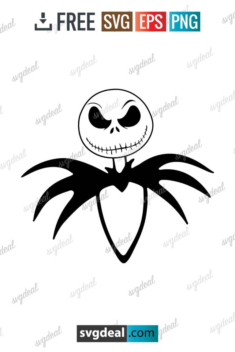 Free Jack Skellington SVG - SVGDeal.com