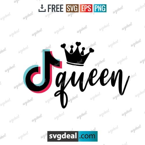 Tiktok Queen Svg