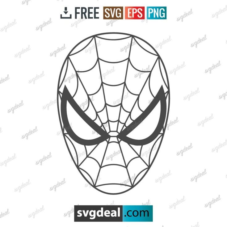 Spiderman Ooutline Svg Free