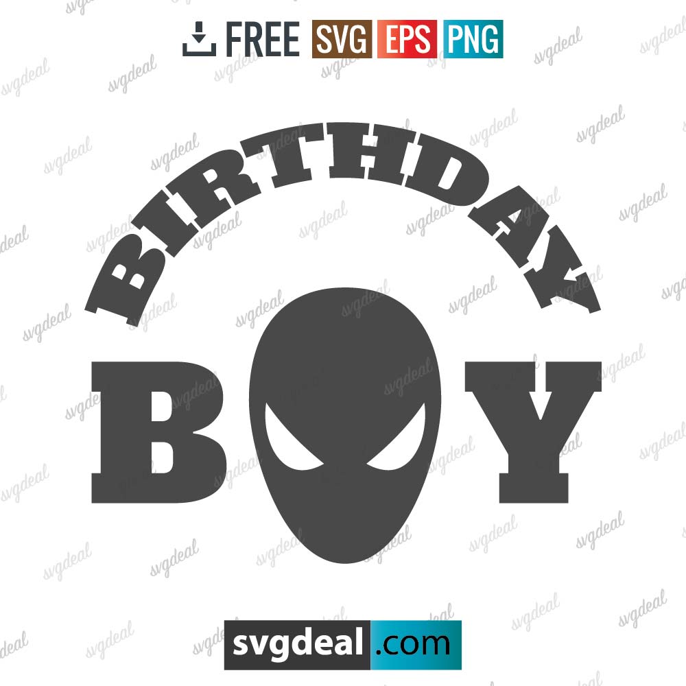 Spiderman Birthday Shirt Svg