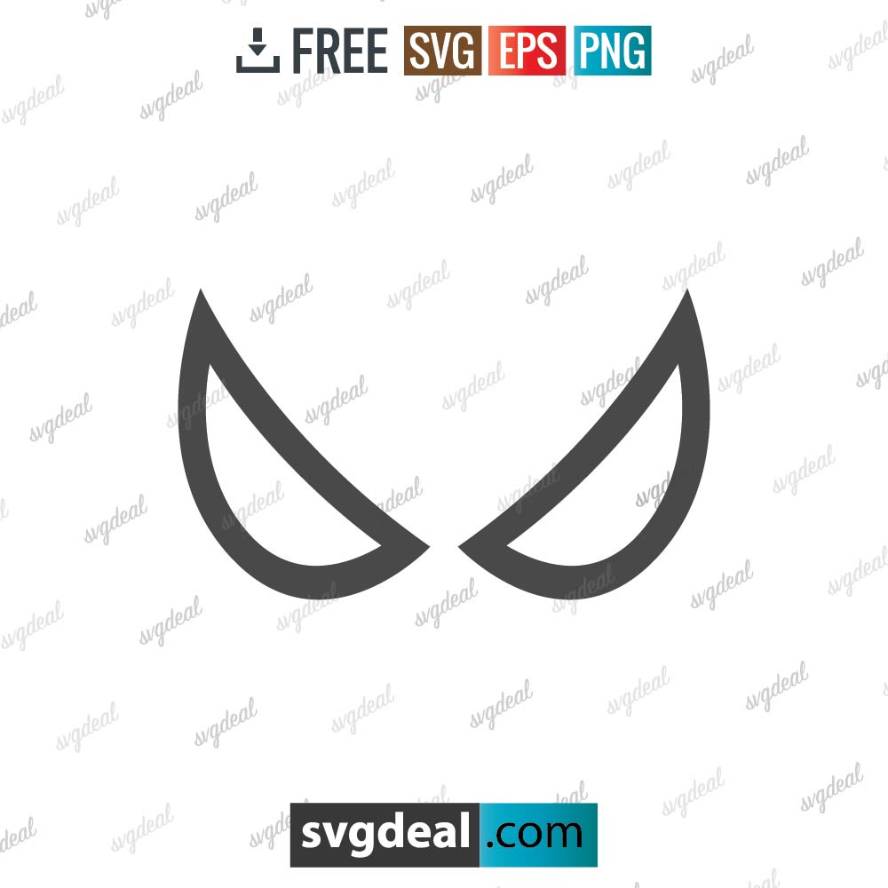 Spiderman Eyes Svg