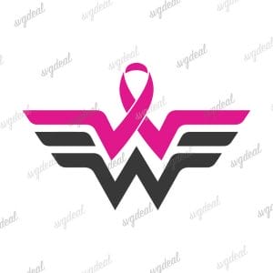 Wonder Woman Breast Cancer Svg Free
