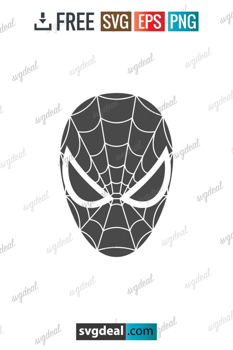 Free Spiderman Head Svg - SVGDeal.com