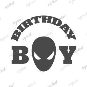 Spiderman Birthday Shirt Svg