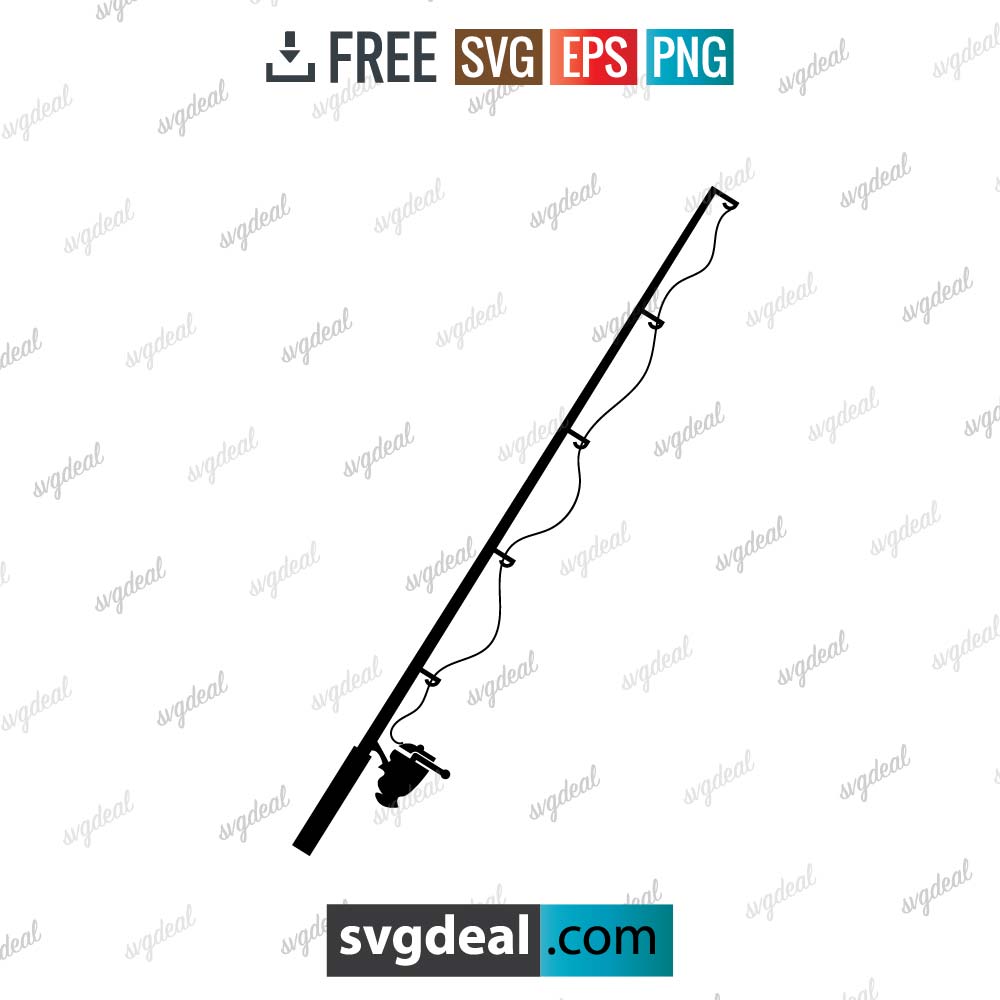 Fishing Pole Svg