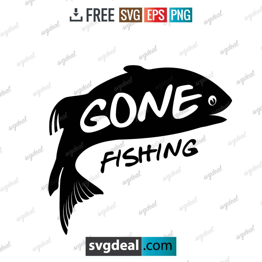 Gone Fishing Svg