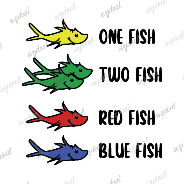 Dr Seuss Fish Svg