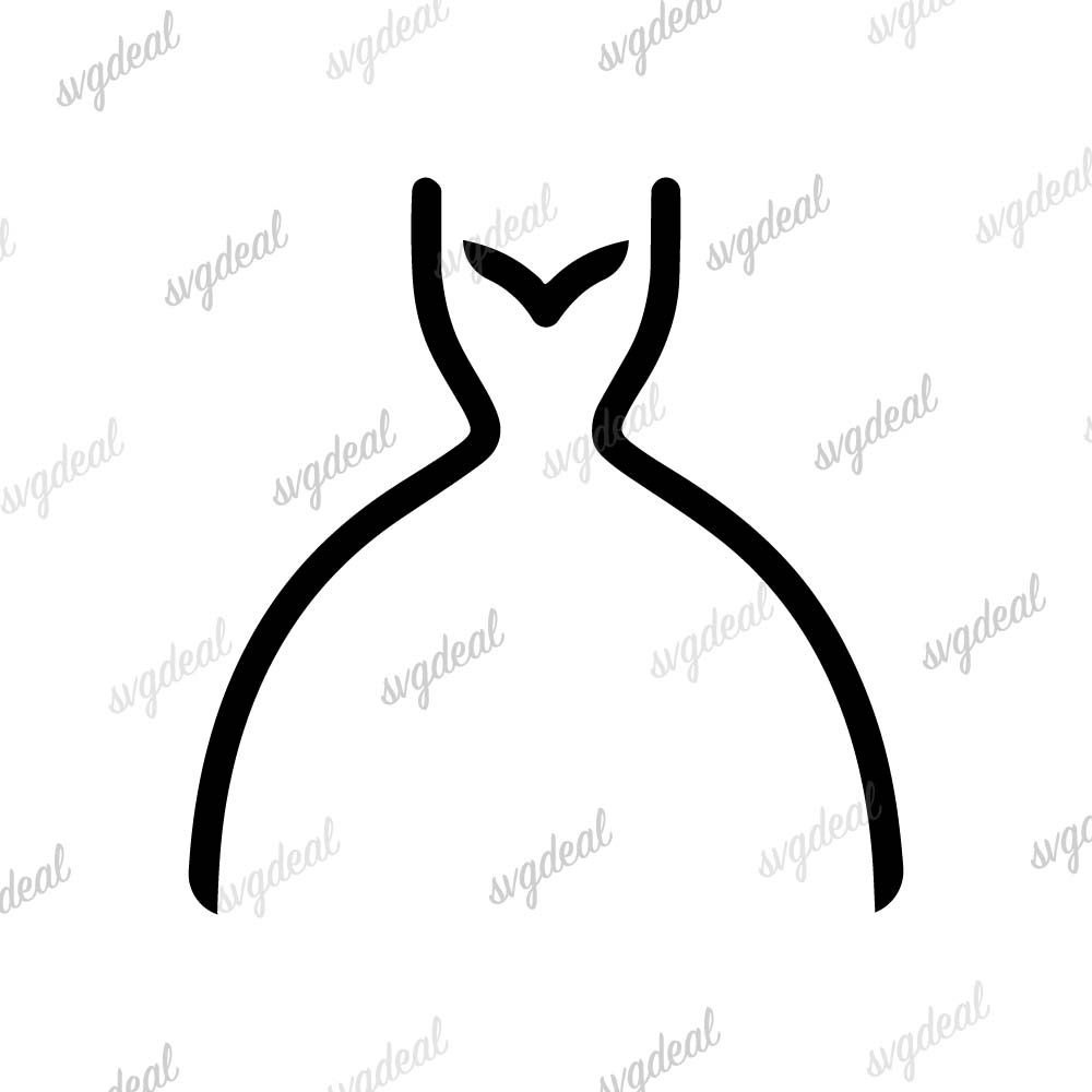 Wedding Dress Svg