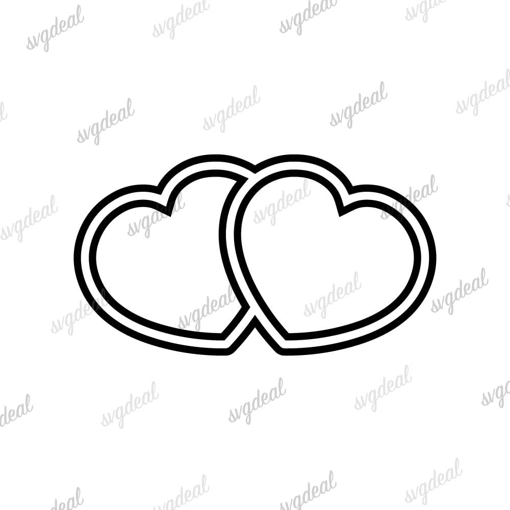 Wedding Hearts Svg