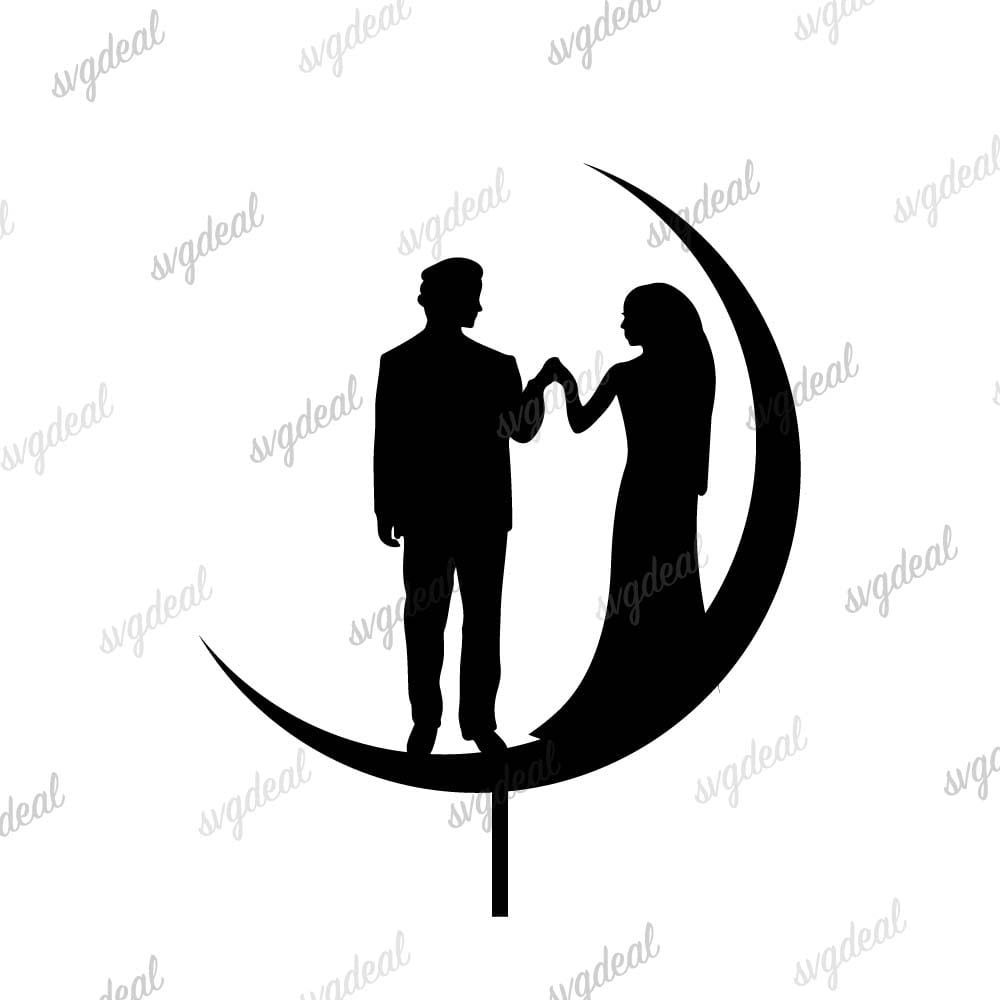 Wedding Cake Topper Svg Free