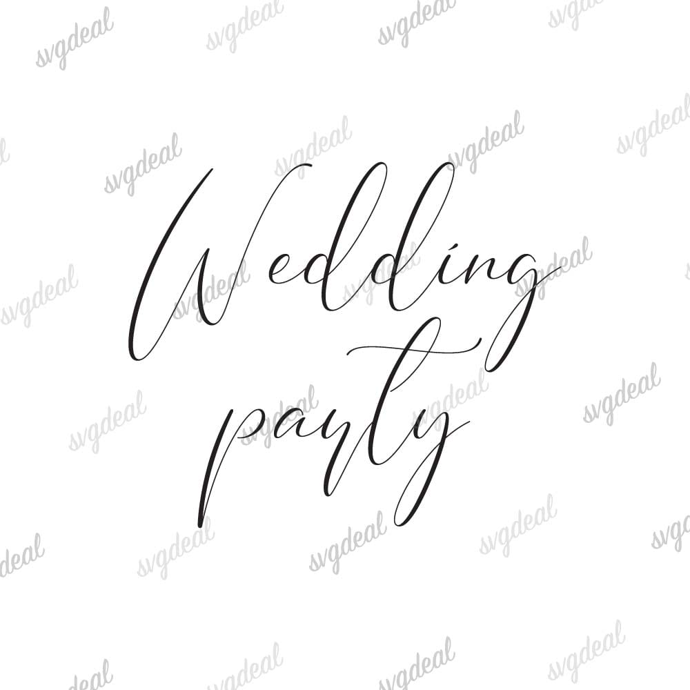 Wedding Party Svg