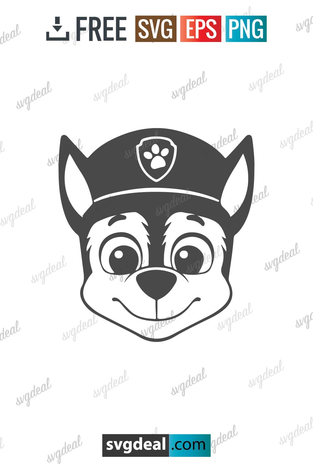 Free Chase Paw Patrol Svg - SVGDeal.com