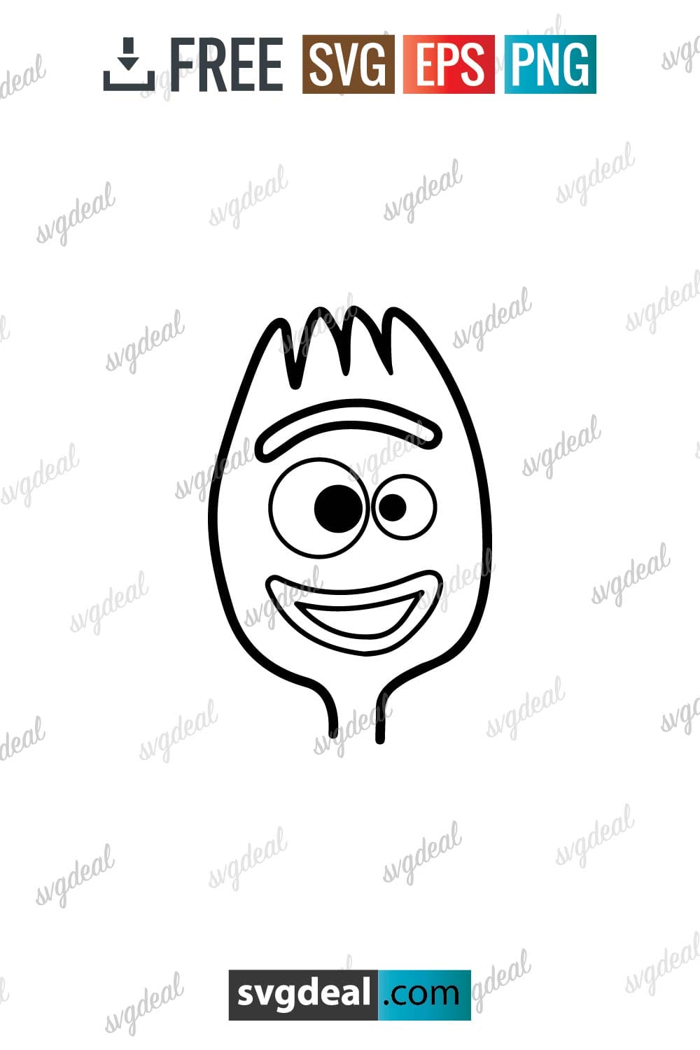 Free Toy Story Forky Svg - SVGDeal.com