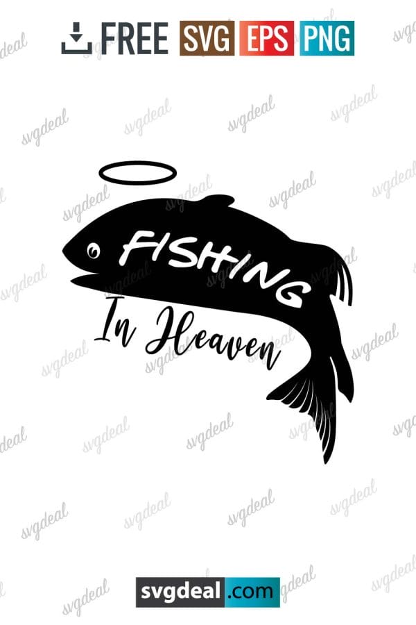 Fishing In Heaven Svg