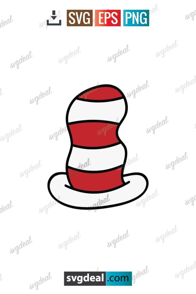 Free Dr Seuss Hat Svg - SVGDeal.com