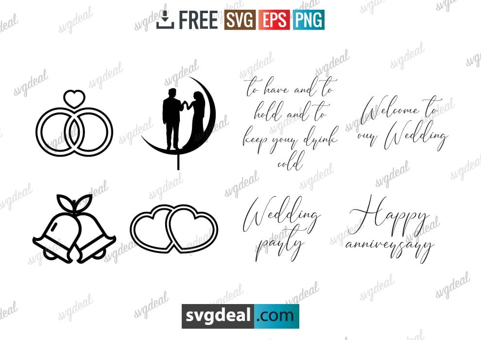 √ 10+ Free Wedding SVG Files For You - Free SVG Files