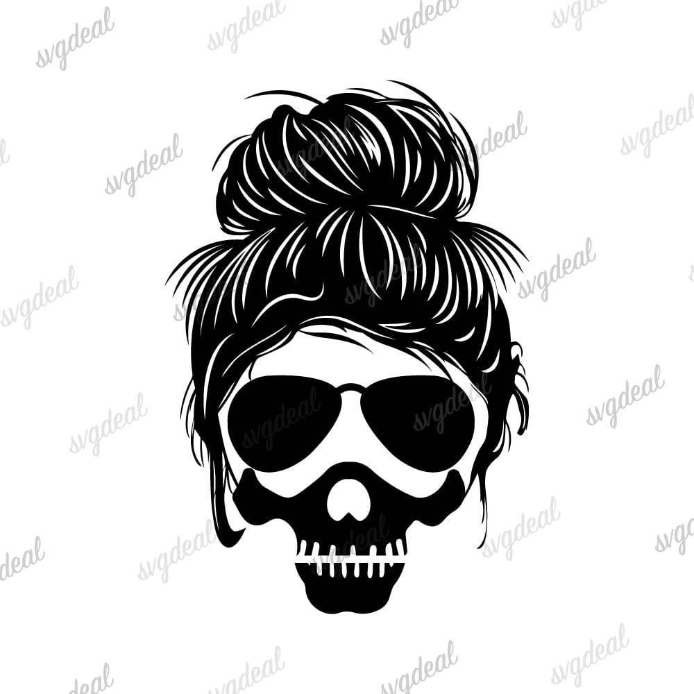 Mom Life Skull Svg Free