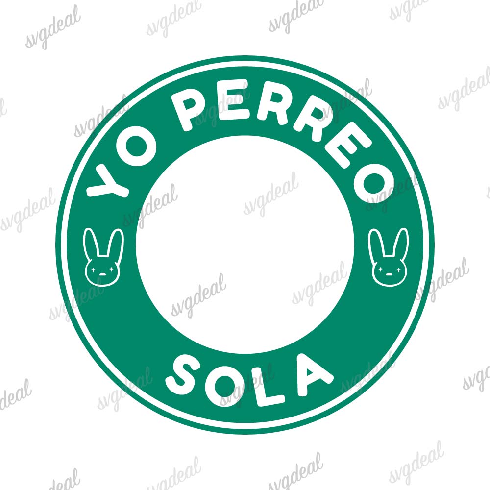 Bad Bunny Starbucks Cup Svg