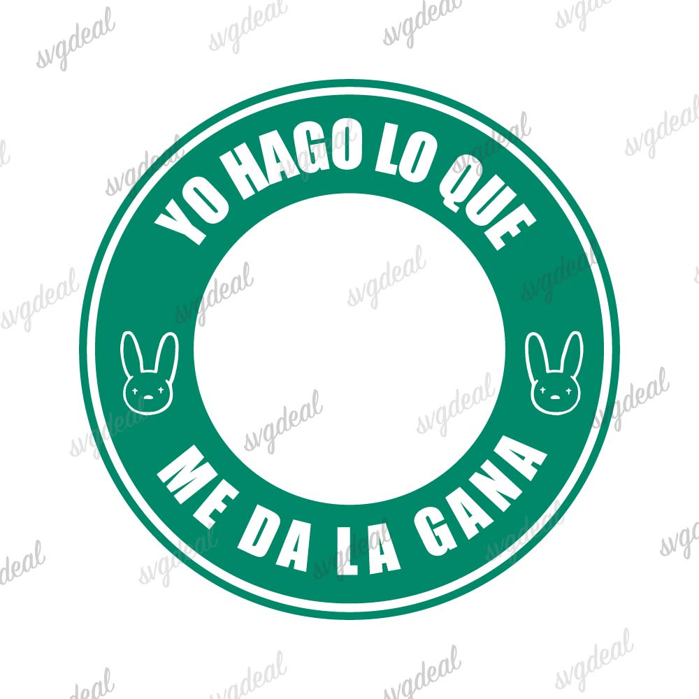 Bad Bunny Starbucks Cup Svg Free