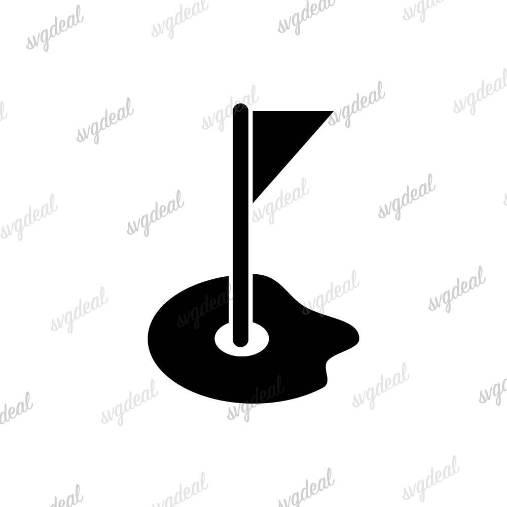 Golf Flag Svg