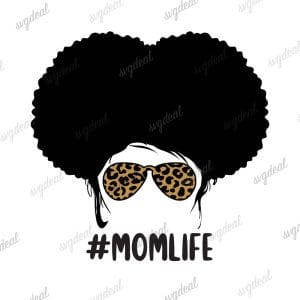 Afro Mom Life Svg