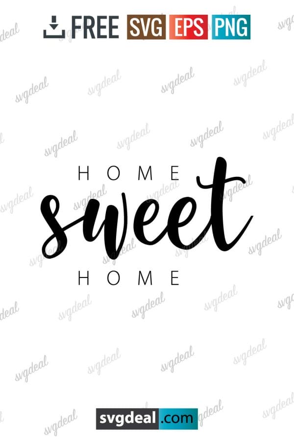 Home Sweet Home Vertical Svg